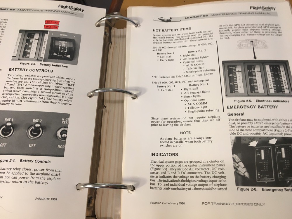 Learjet 55 Maintenance Training Manual