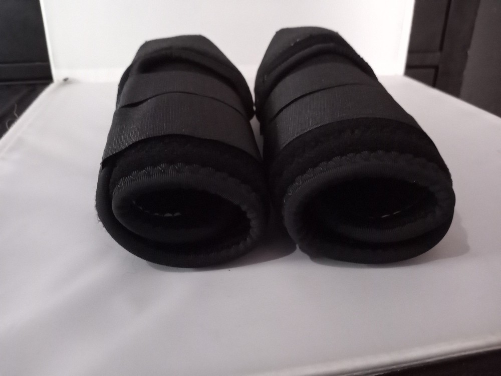 horses Protective Boots, Black, Hind, front Medium