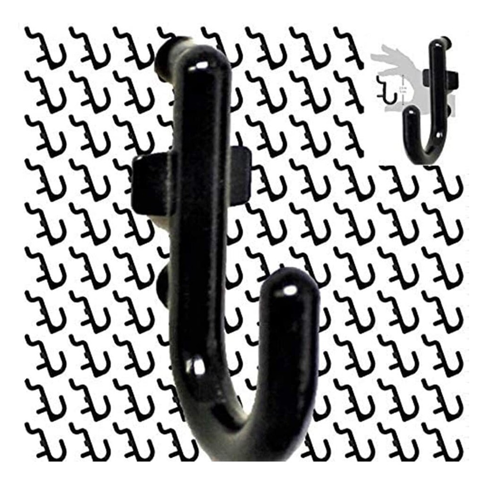 Locking Pegboard Hooks 100 PK Flex-Lock J Style Pegboard Tool Hooks