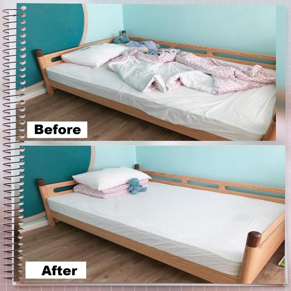 8-Piece Adjustable Bed Sheet Straps - Elastic Fitted 8pcs, White