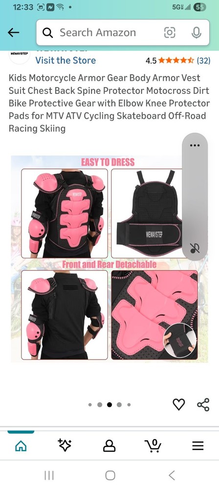 Girls Body Armor