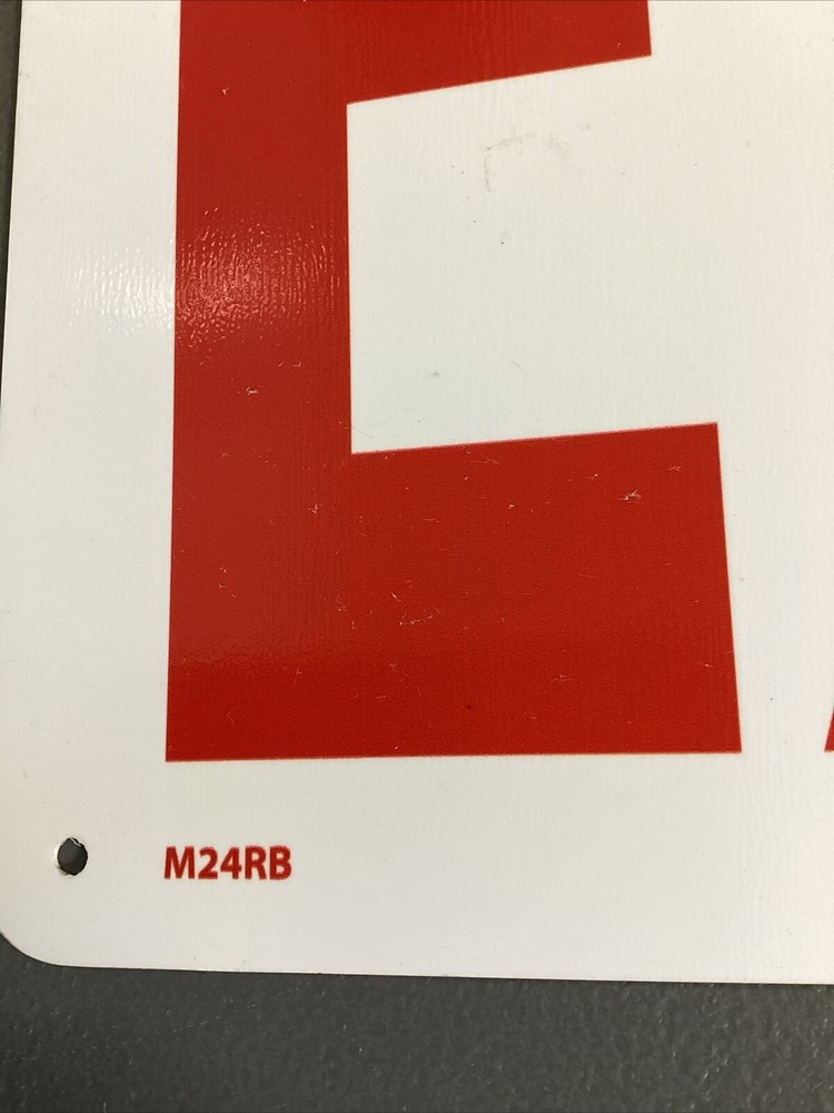 National Marker EXIT Sign M24RB 10” x 14” Plastic