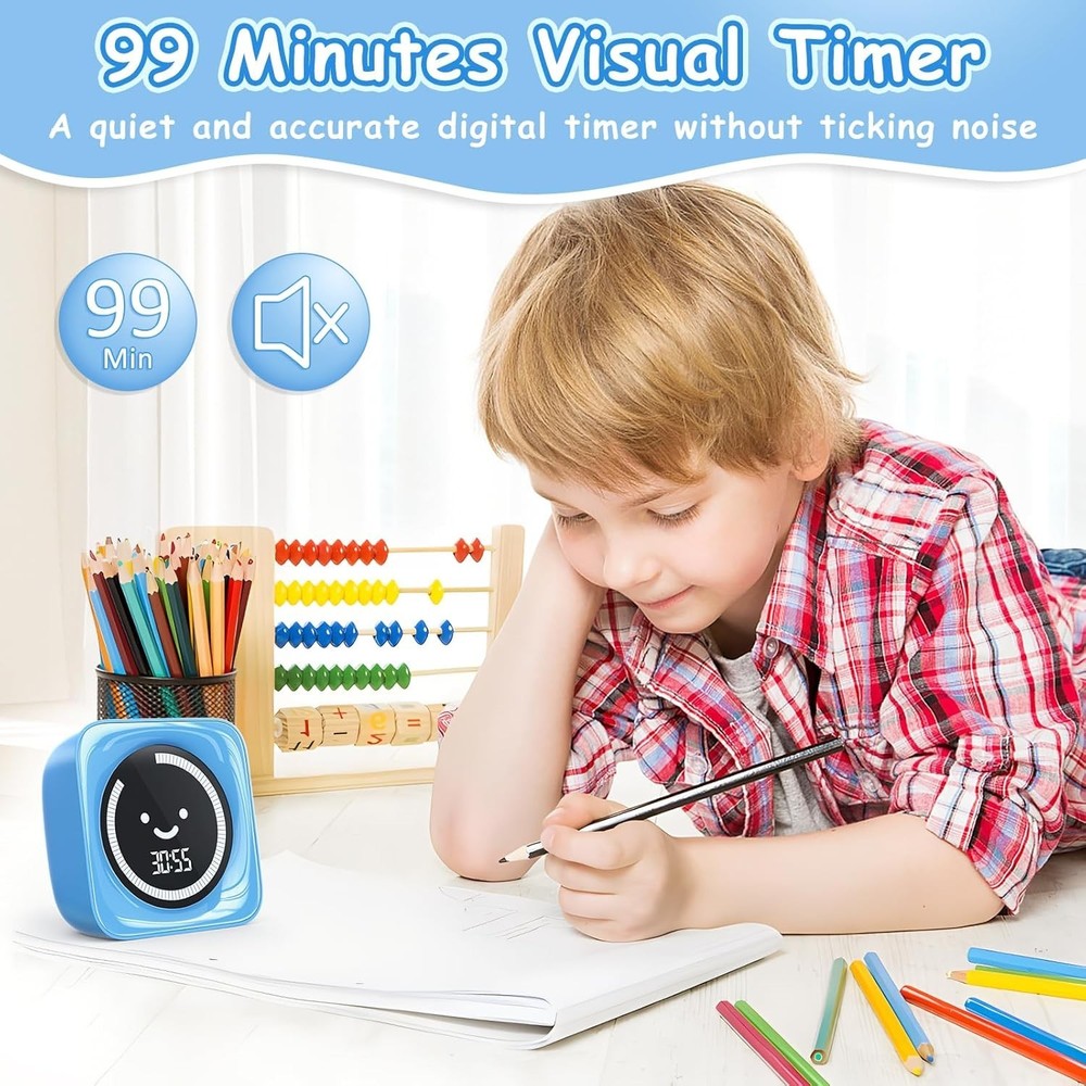 Visual Timer for Kids, 99 Minute Digital Cute Kids Visual Timer Classroom Tim...