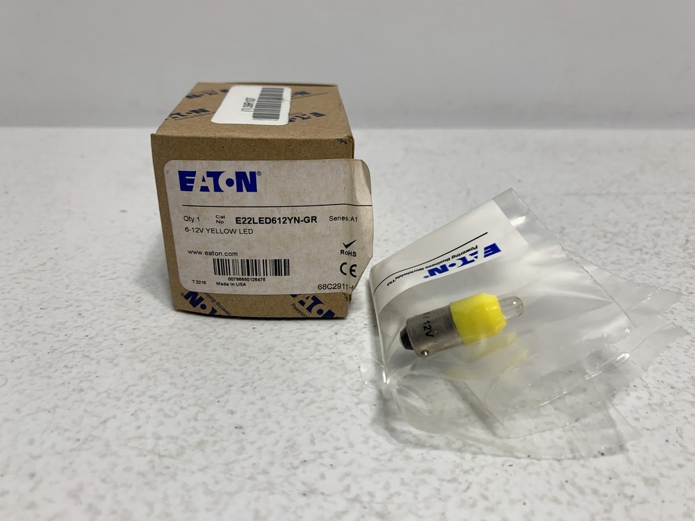 Eaton E22LED612YN-GR Yellow LED Indicator 6-12V