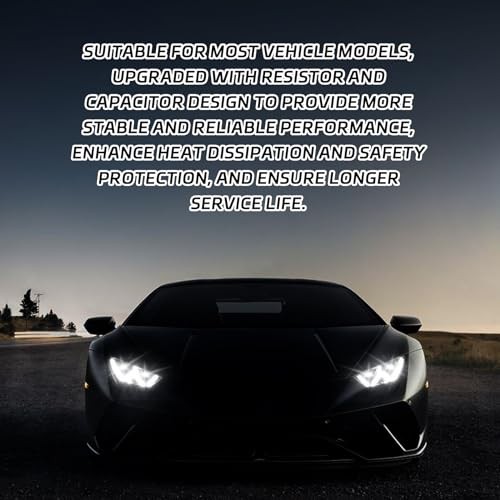 2PCS Car LED Headlight Decoder Blinker Resistor Hid LED Conversion Kit 9007