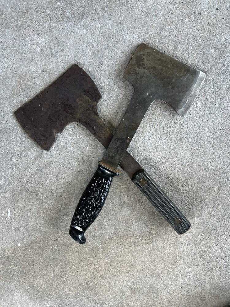 2 Small Hatchets : COLONIAL & Unmarked No Maker - Selling how found you clean