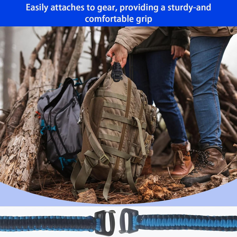 2 Pack Tactical Weaving Handle with Buckle Ends Tactical System Molle-Backpacks
