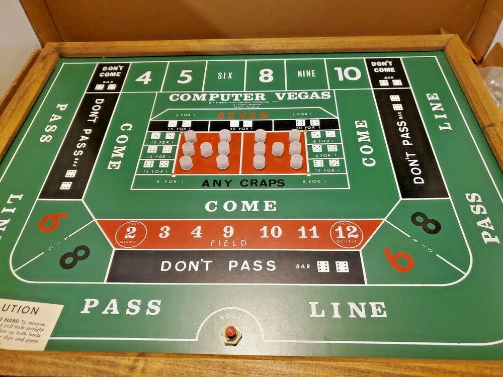 Vintage Working 1971 Computer Vegas Crap Shooting Game Electronic Data Controls