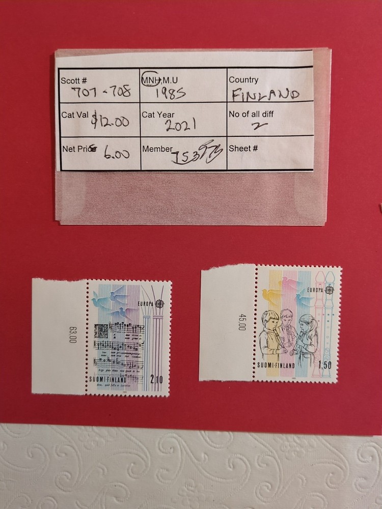 APC 7290 Finland 3 MNH sets