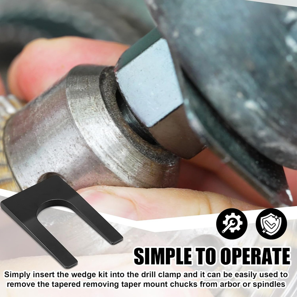 4 Pack Drill Chuck Removal Wedge Set Compatible with JT6 & JT33, Opens Approxima