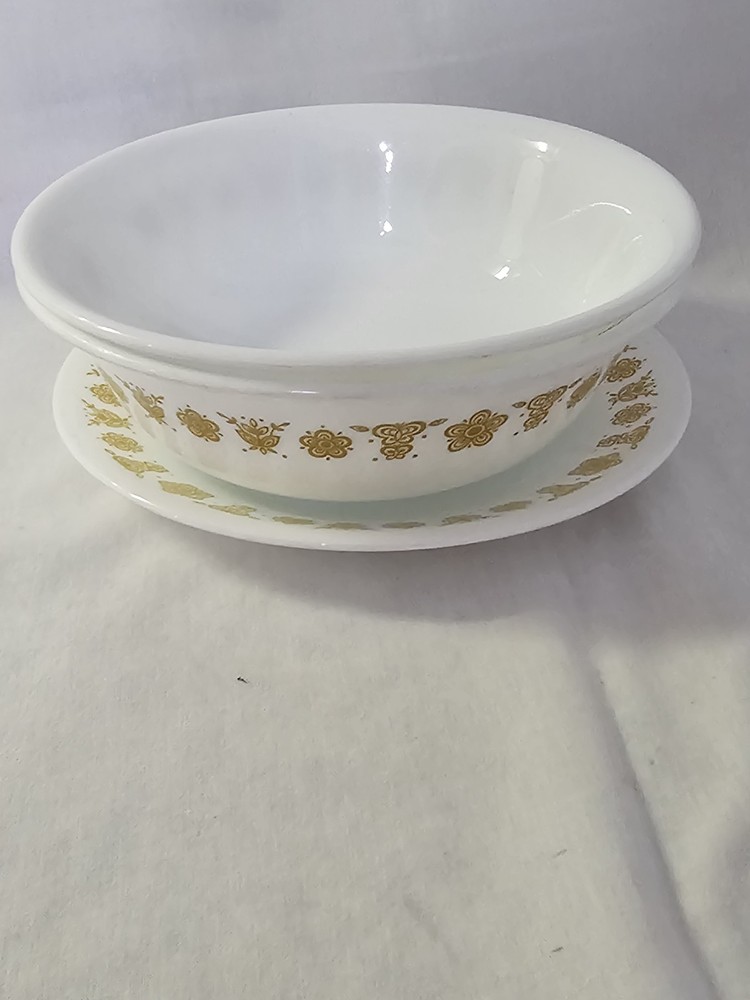 3 Pieces-Corelle Golden Butterfly
