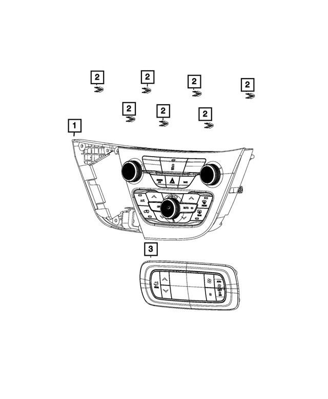 Genuine Mopar Vehicle Feature Controls Center Stack 7as401x8ad