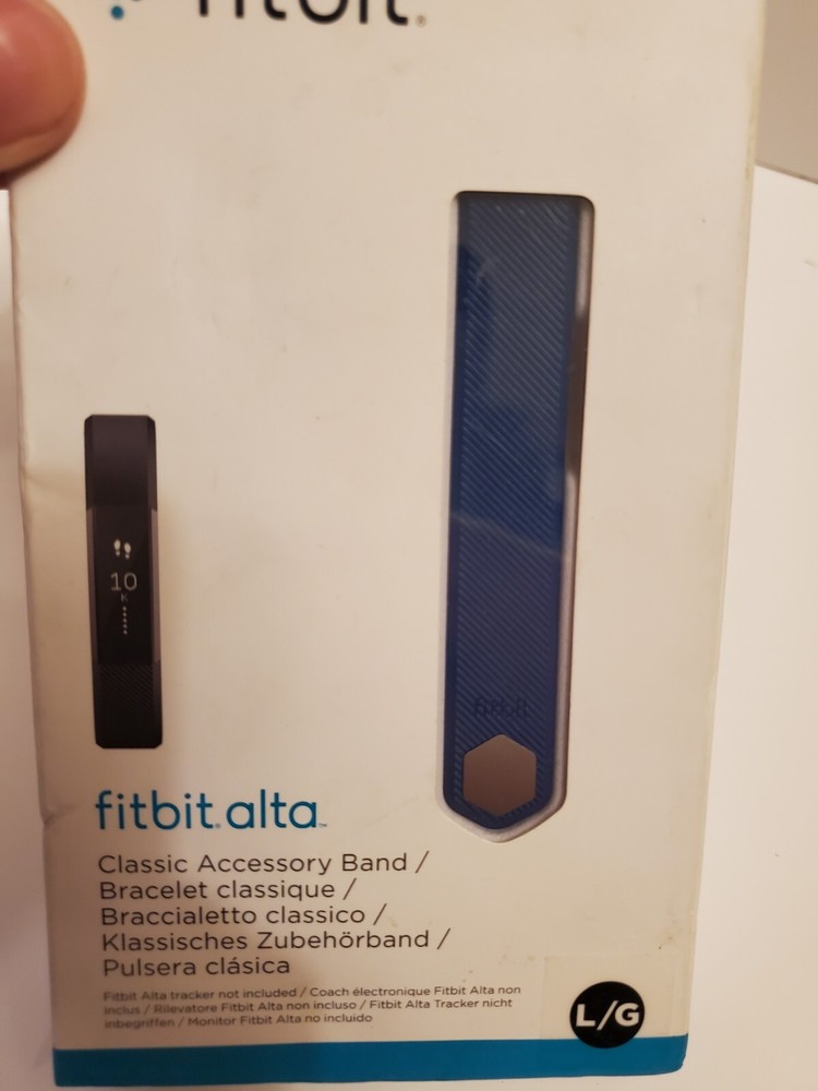 New Fitbit Alta Classic Accessory Band Blue Large Size NEW