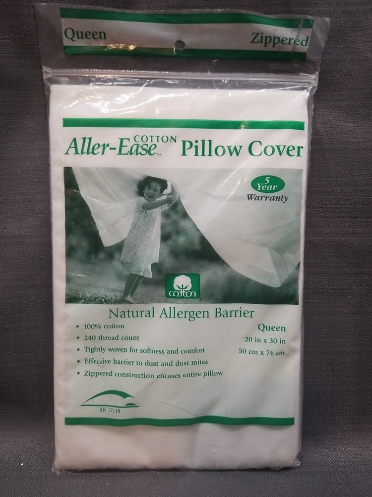 Queen Aller-Ease Cotton Pillow Protector