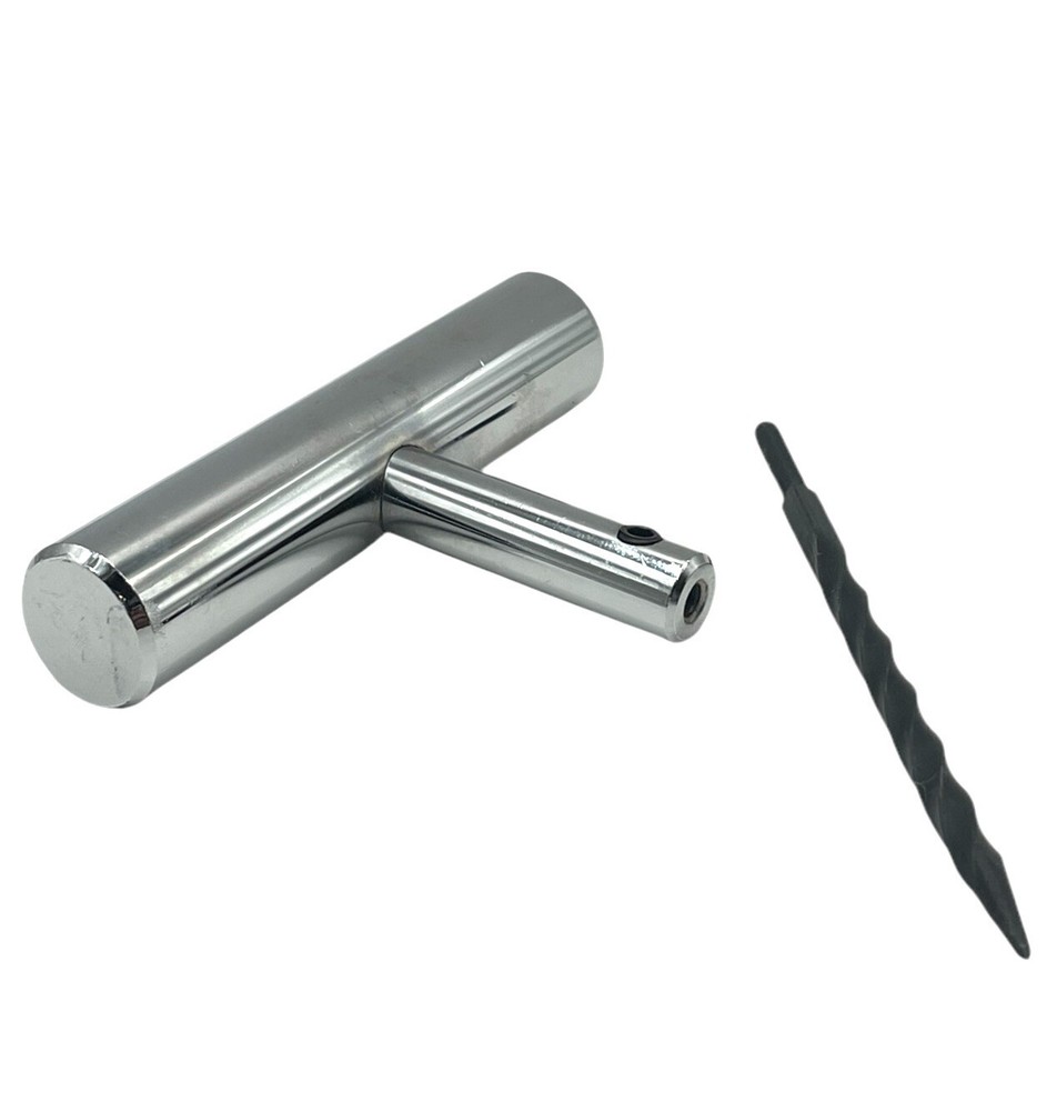 Solid T-Handle Tire Plug Insertion Repair Tool Set Split Eye /Probe+ Free Plugs