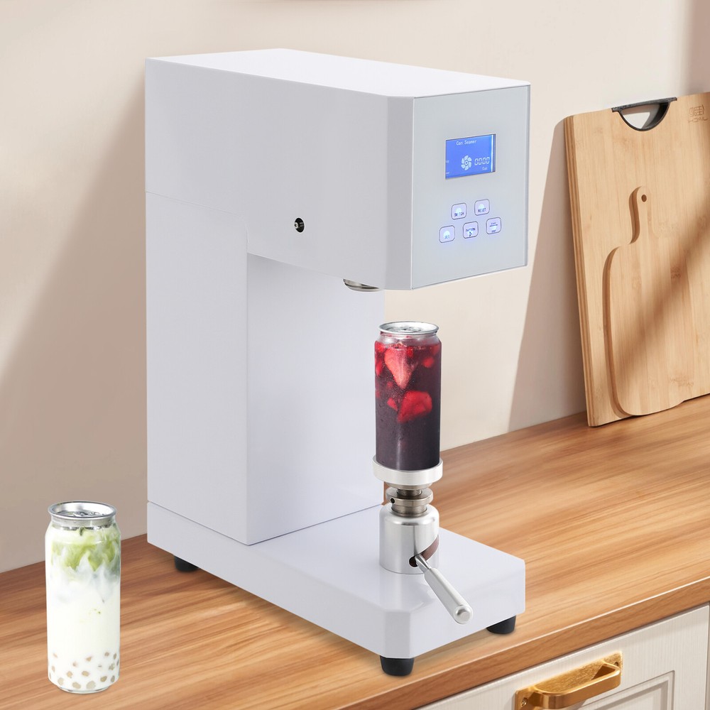 Automatic Pop Can Sealing Machine Can Sealer Container Plastic Bottles W/Counter