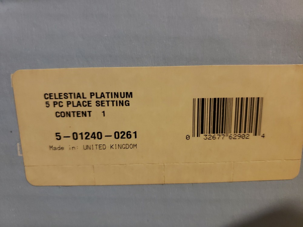 NEW! Wedgwood "Celestial Platinum" Bone China