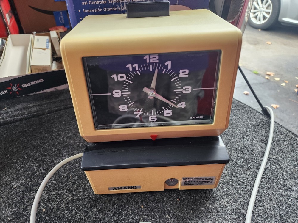 Amano Timeclock 3607 With Box!!