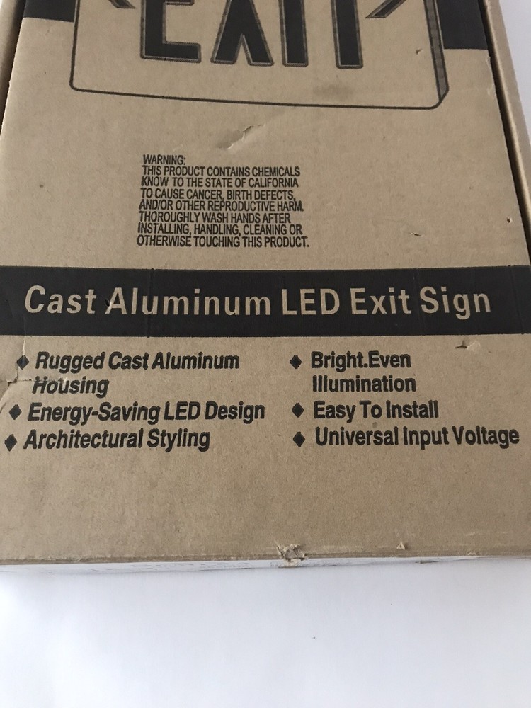 DUAL-LITE SESRW ALUM EXIT SIGN