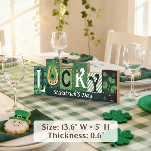 1Pc Reversible Valentine’s Day Decorations & St. Patrick’s Day Decorations for