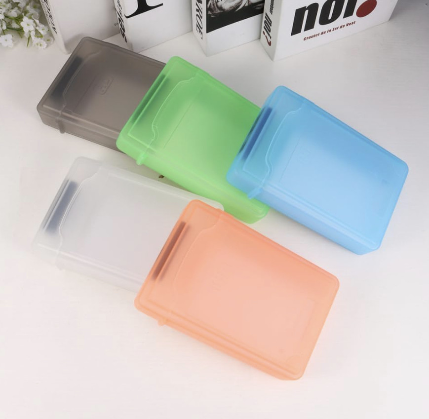 5 Pcs 3.5 Inches Hard Disk Drive Protection Storage Box Case