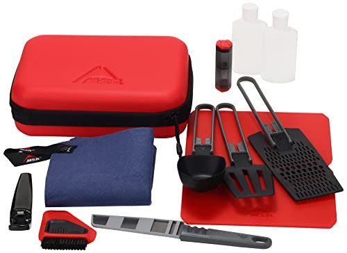 MSR Alpine Deluxe Kitchen Set Red/Black - Comprehensive Camp Cookware Kit