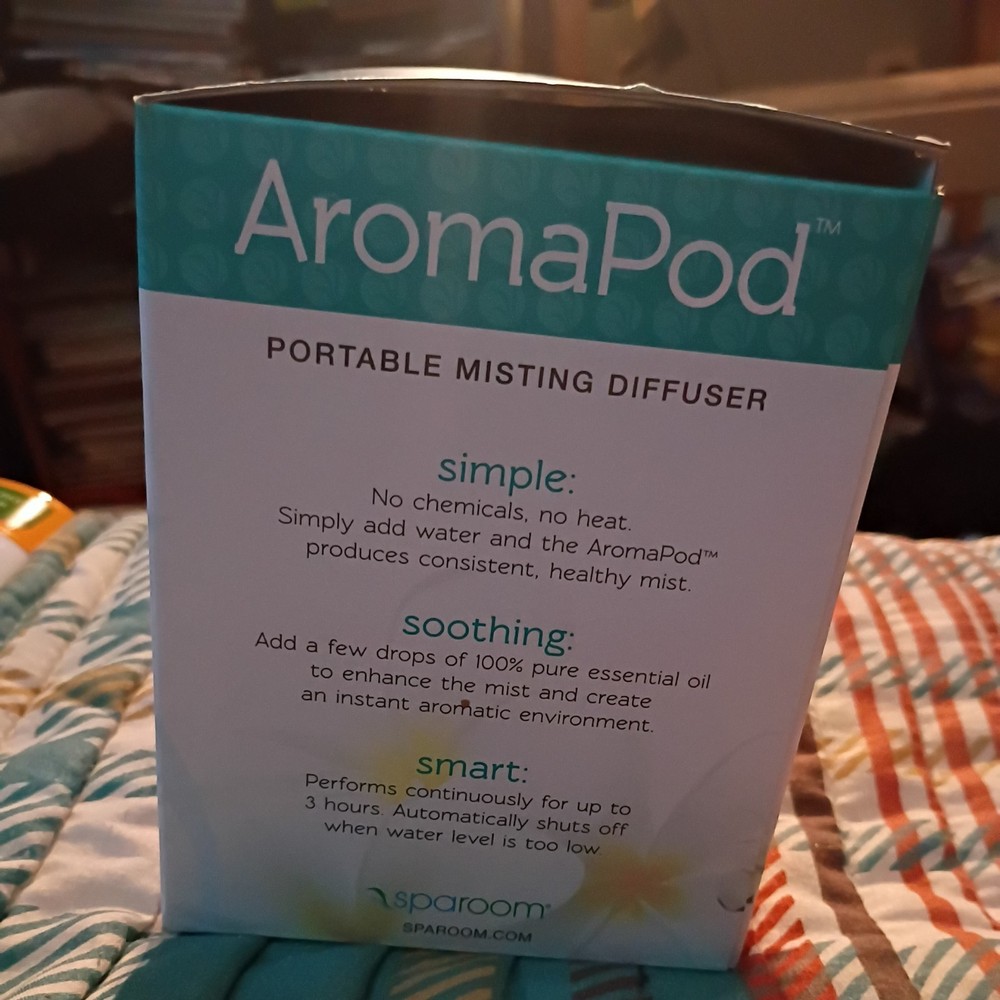 Sparoom Aromapod Misting Diffuser with Auto Safety Shut-Off Feature