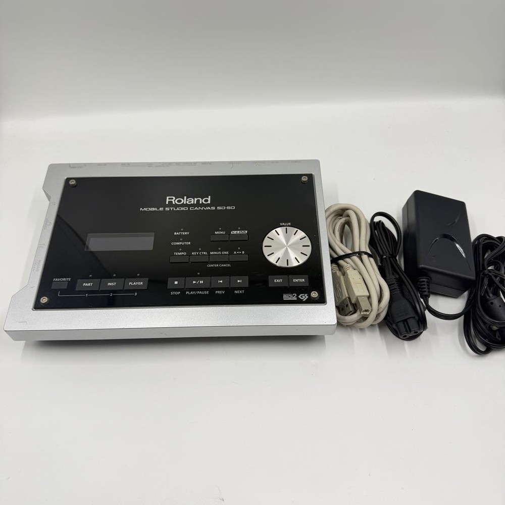 Roland SD-50 Mobile Studio Canvas USB MIDI Sound Module Interface Tested Japan