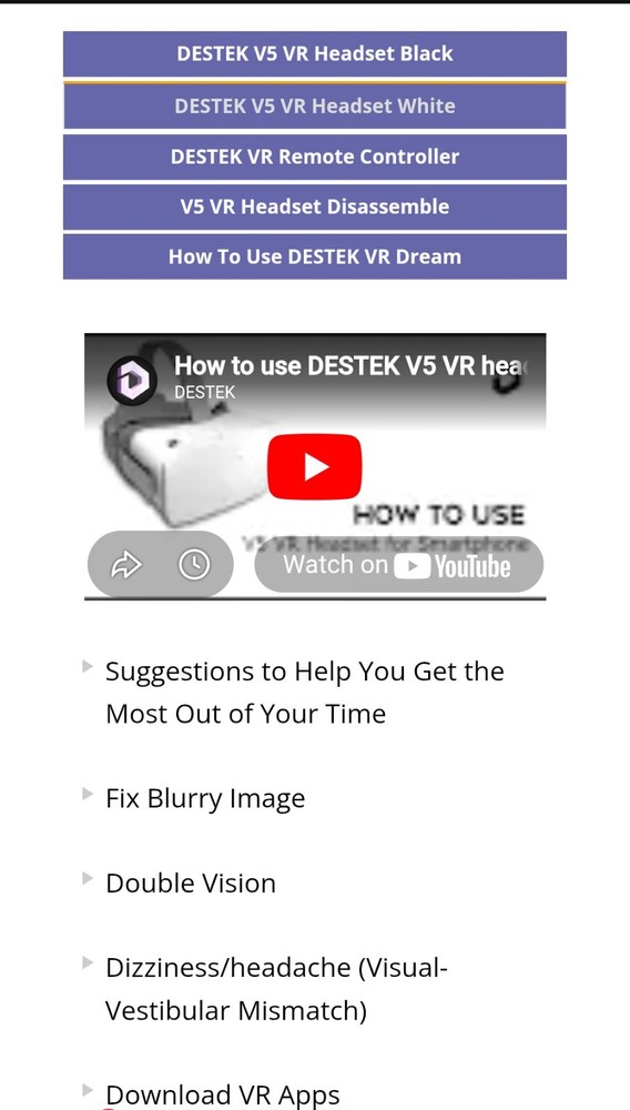 DESTEK V5 VR Headset