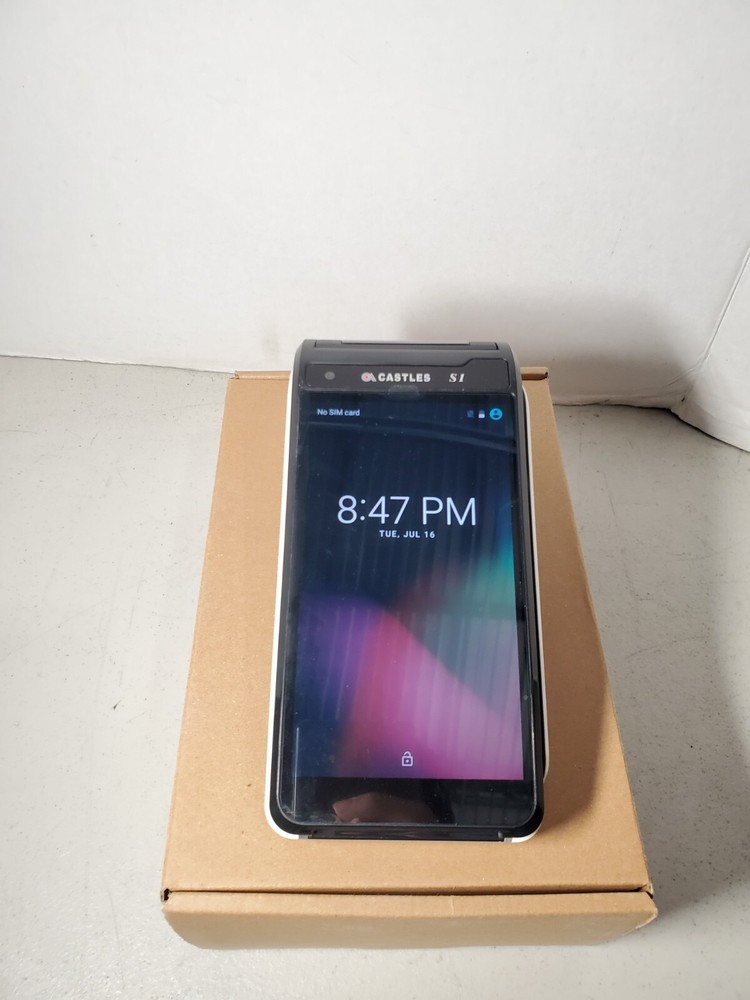 NOB Castle Technology Saturn1000 Android Wireless POS Terminal W/ AC #69