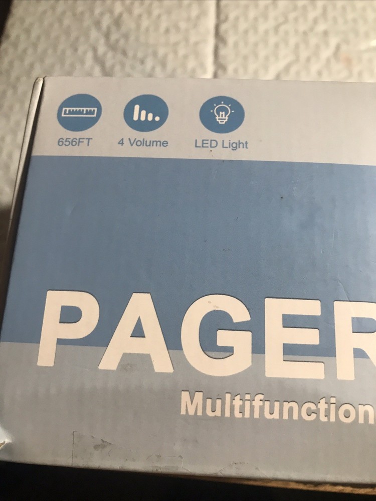 Wireless SOS Pager Alert System with 2 Call Buttons and LED Receiver