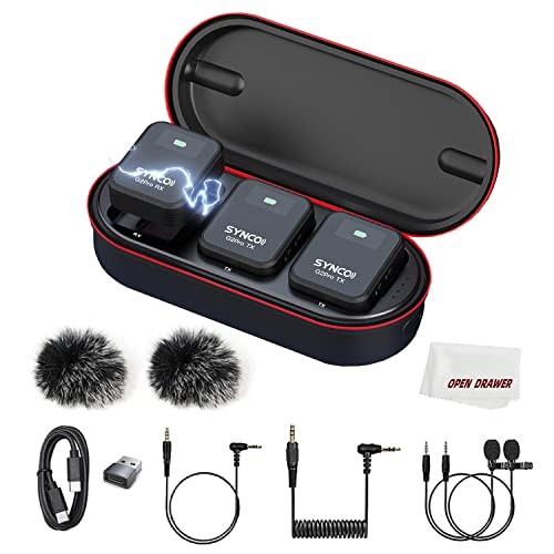 G2A2 Pro Microphone, Wireless Lavalier Microphone, 200m (656 ft) Range, 8