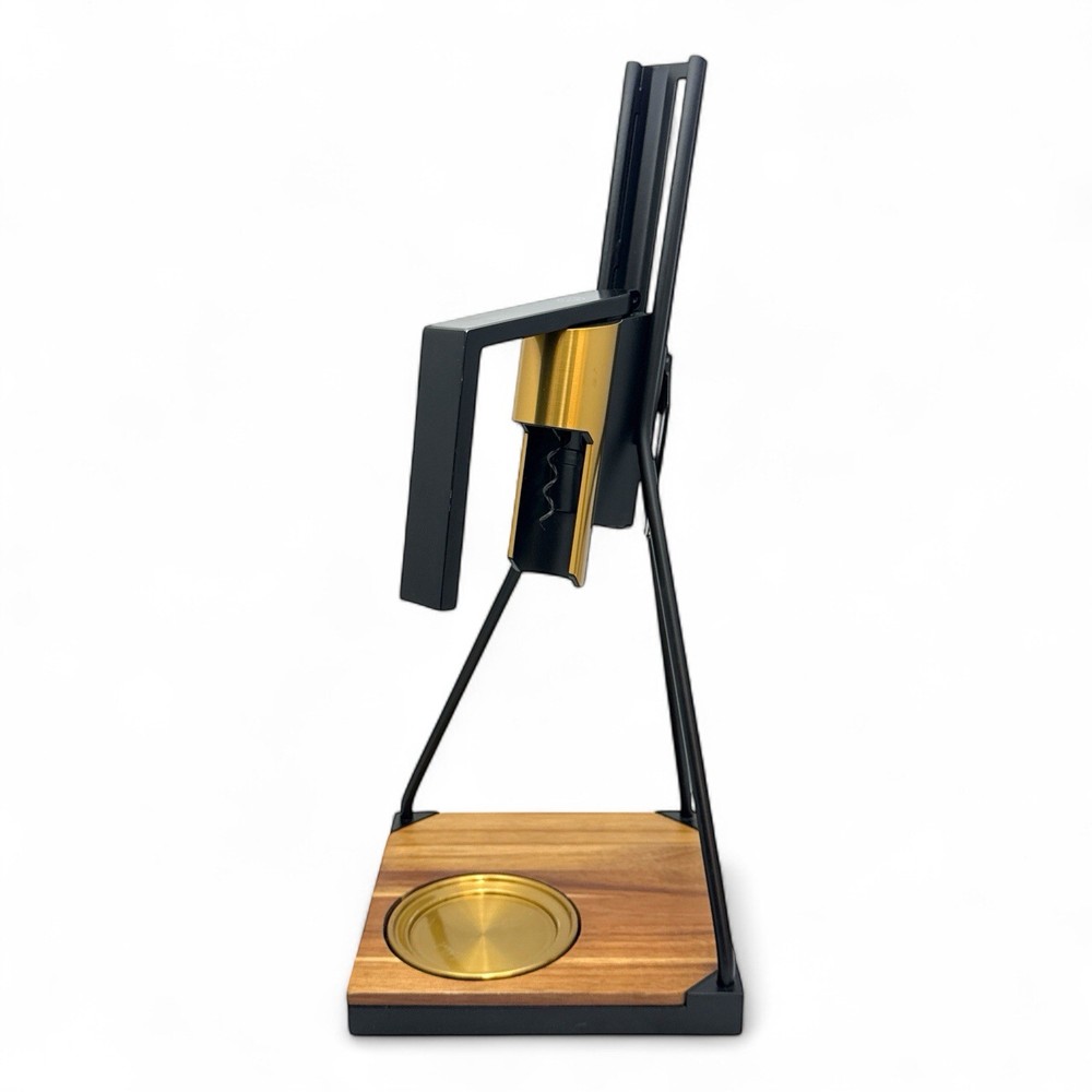 Rabbit Black Brass Tabletop Corkscrew Puller Barware