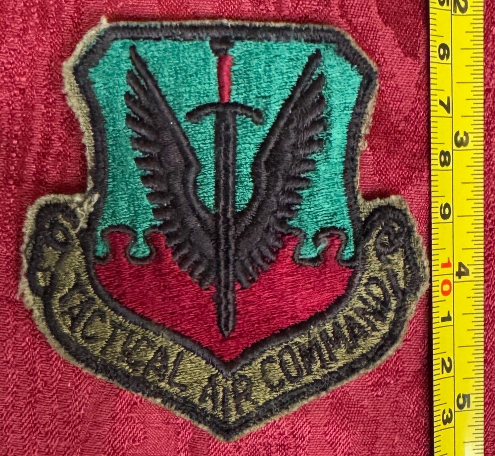 USAF Tactical Air Command Patch Uniform Removed Vintage