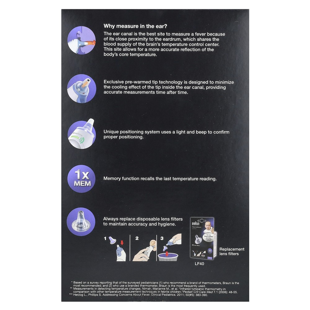 ThermoScan 5, Ear Thermometer , 25 Piece Kit