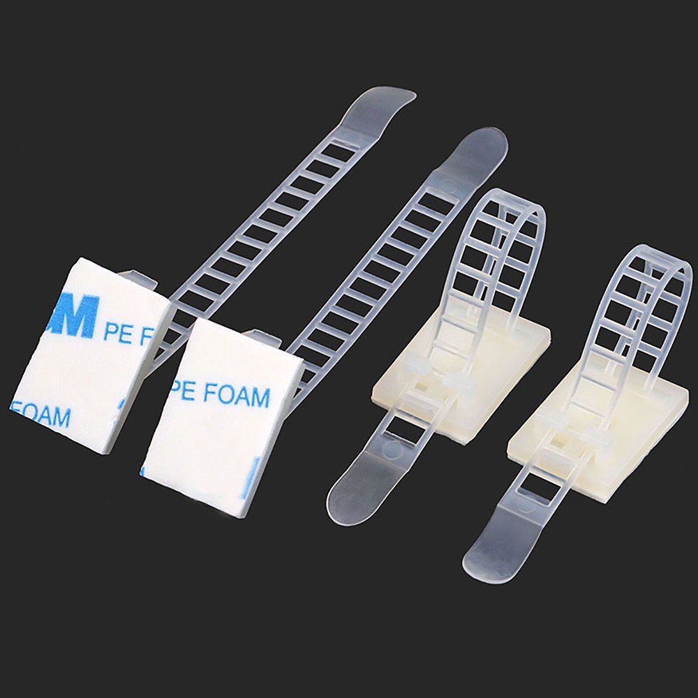 Nylon Cable Tie Base Saddle With Zip Ties Cradle Mounts Base Clips Cable Holder