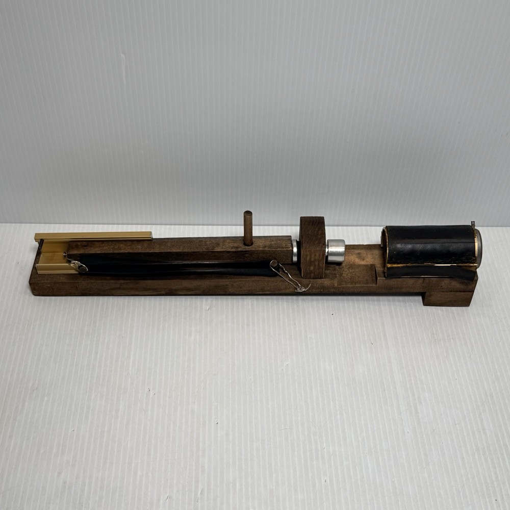 Vintage 1960’s Texas Native Inertia Nutcracker Original Box + Instructions Oak