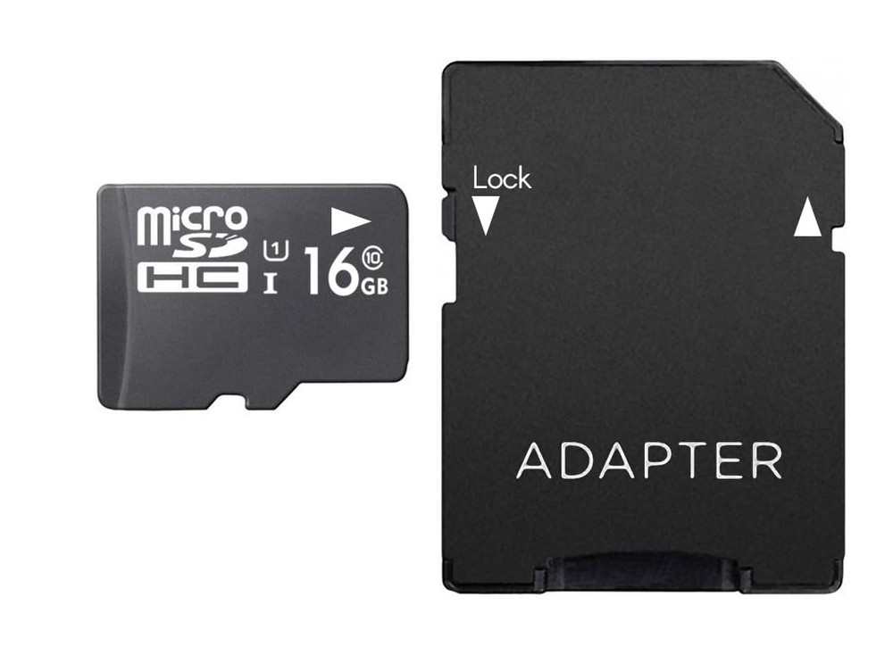 Super Talent 16GB Micro SDHC Memory Card with Adapter MSD16ST10R