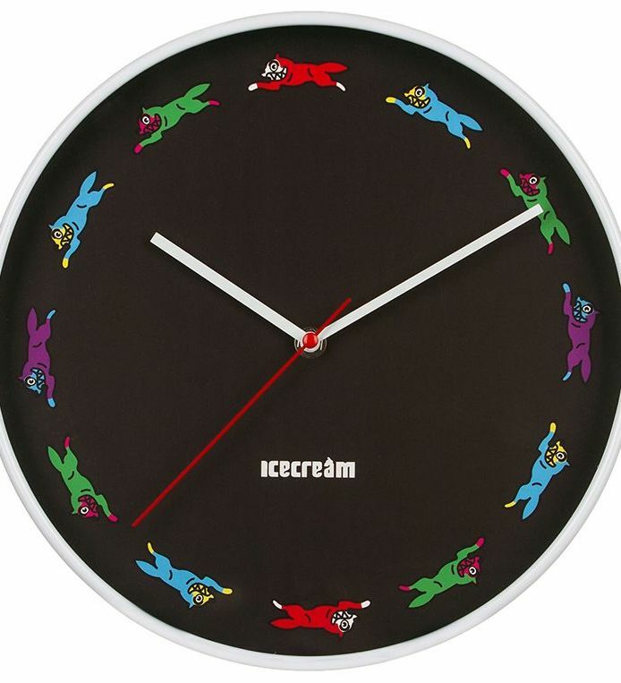 ICECREAM FATHER TIME CLOCK COLLECTIBLE BLACK
