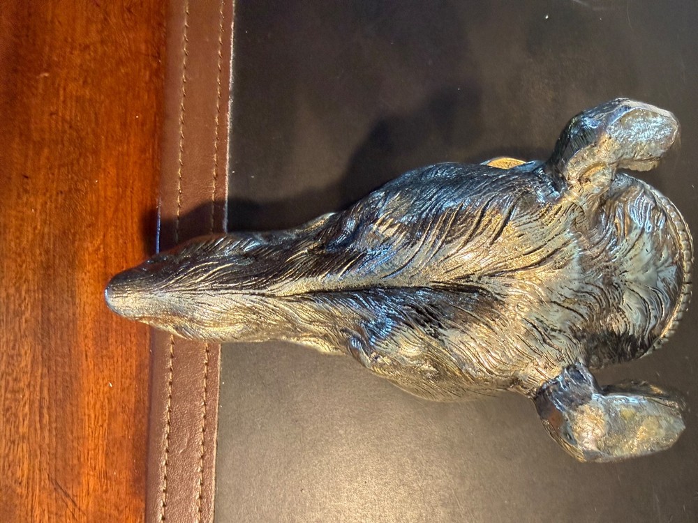 Silver Plated Fox- Head Paper Holder