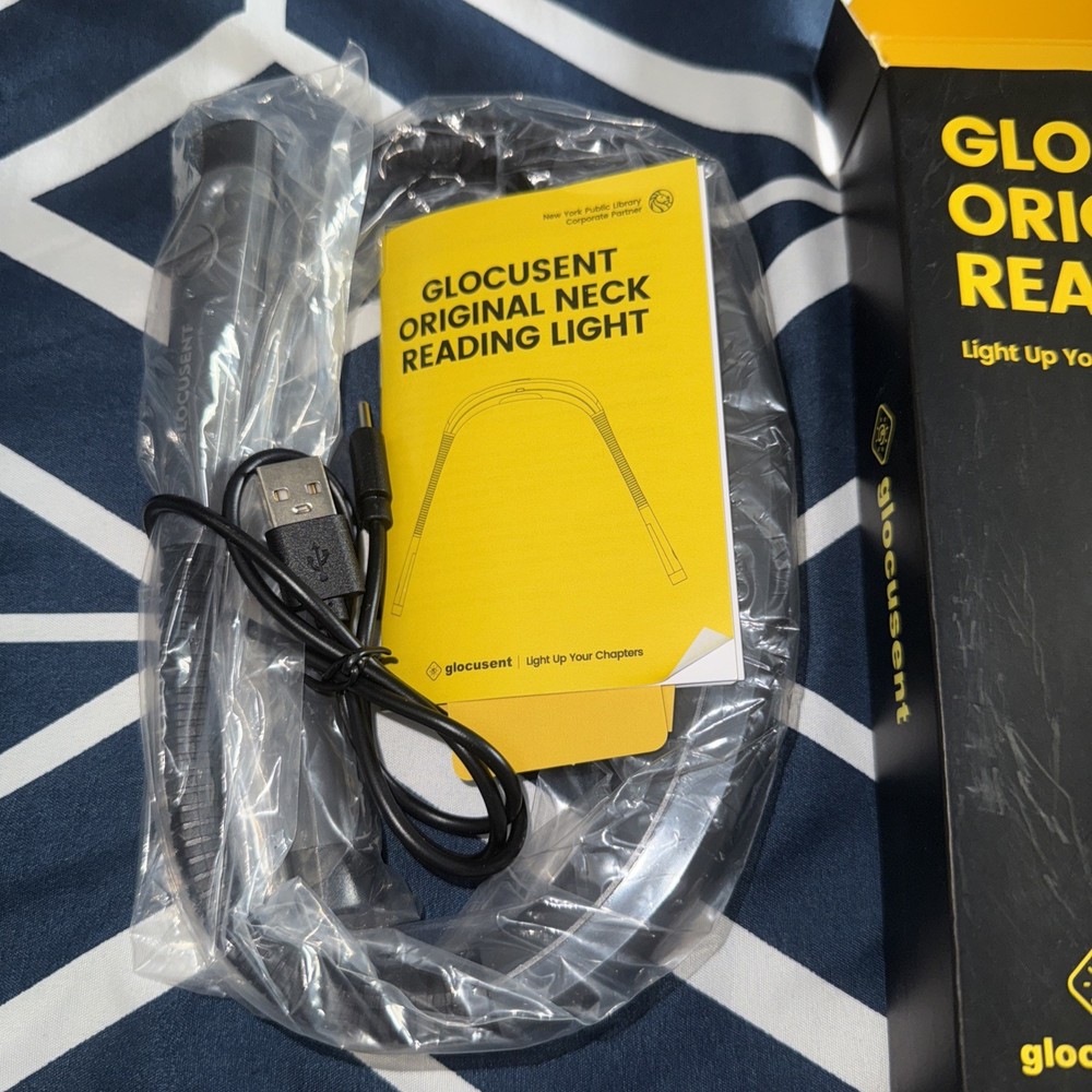 Glocusent LED Neck Reading Light Book Light for Reading
