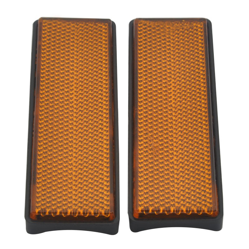 2pcs Amber Front Fork Leg Reflective Reflector Strips Universal For Ducati ATV