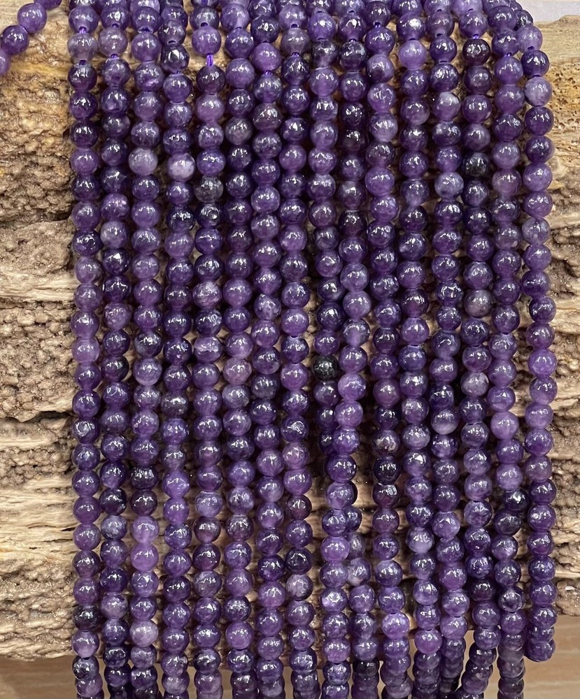 Lepidolite Round 4mm 6mm 8mm 10mm