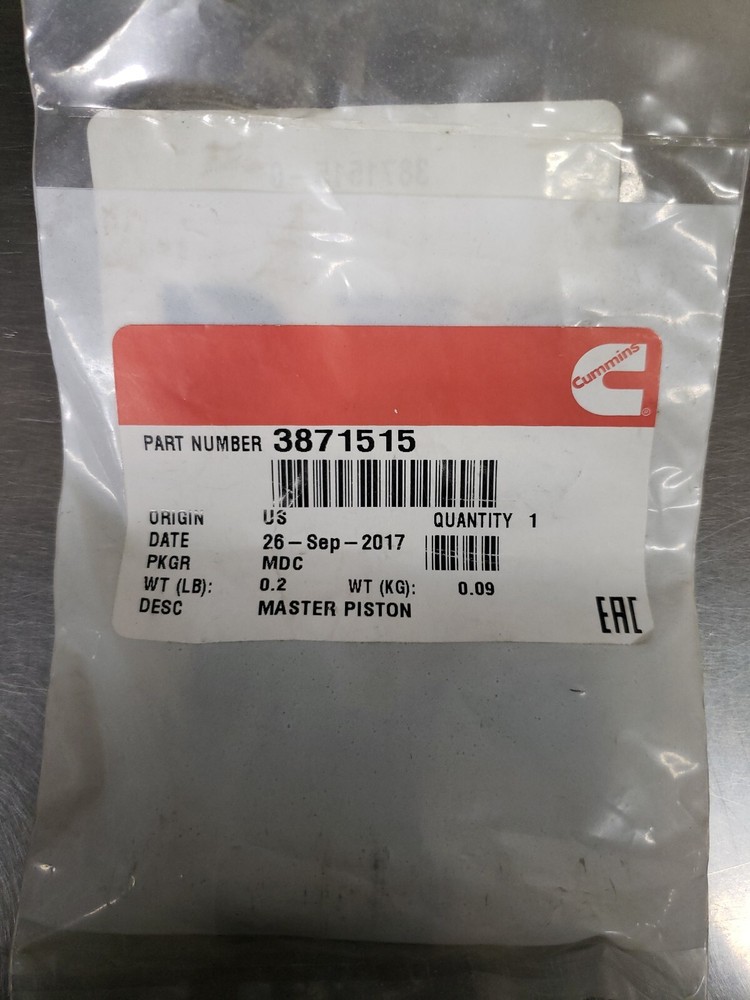 CUMMINS MASTER PISTON 3871515 QTY 1