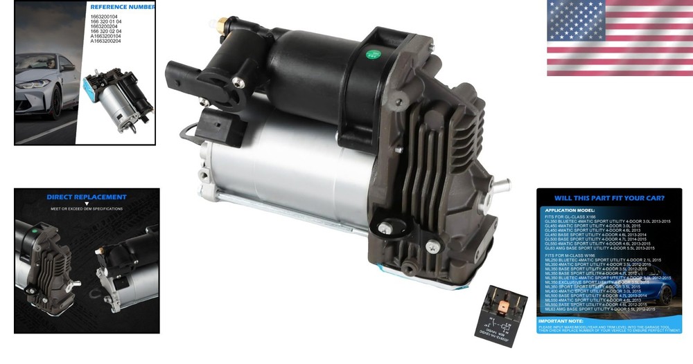 Precision Engineered Air Suspension Compressor for GL-Class ML-Class (2013-2015)