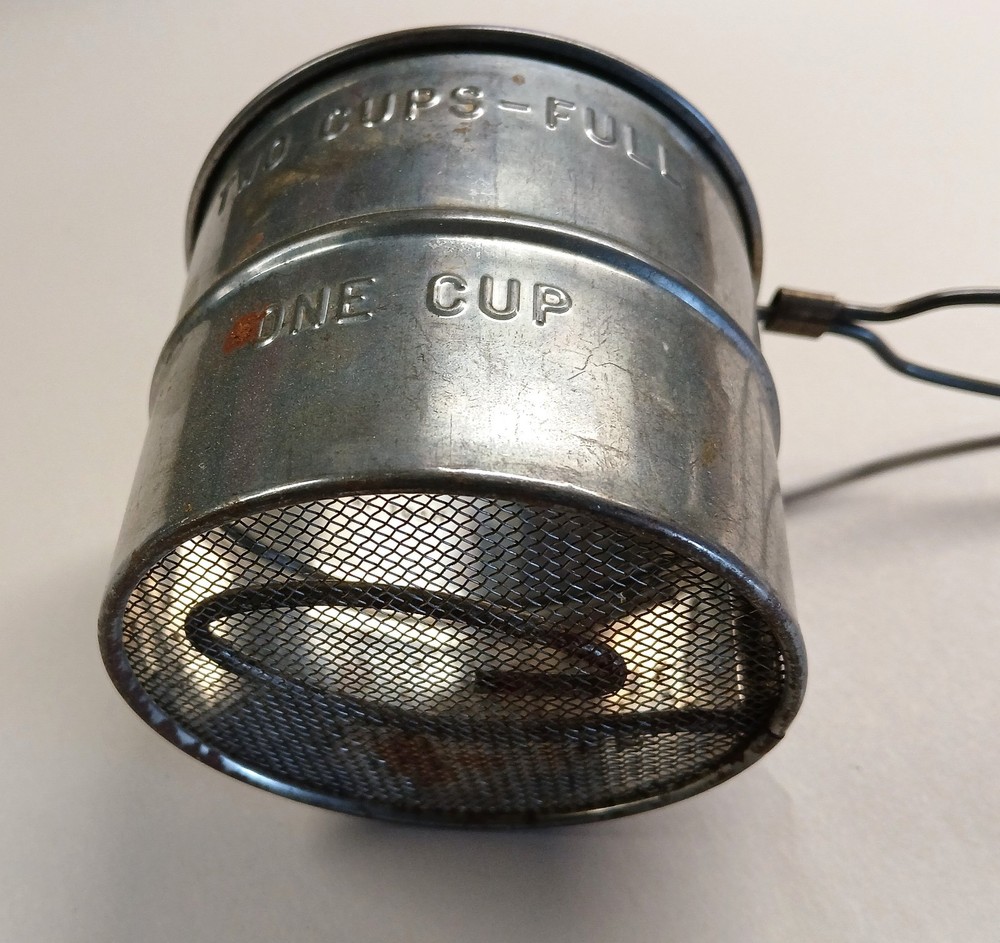 Antique Flour Sifter Two Cup
