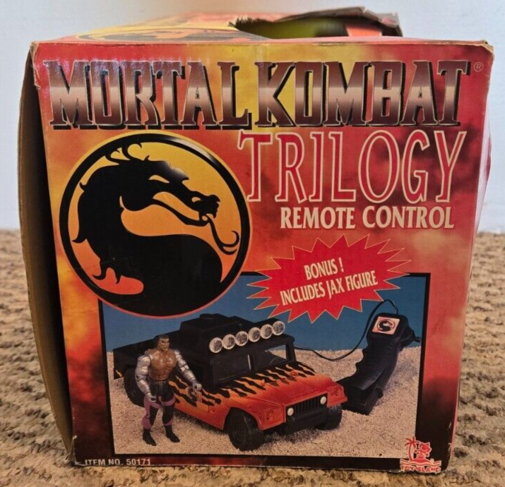 1998 Mortal Kombat Remote Control Jeep With Jax Figure