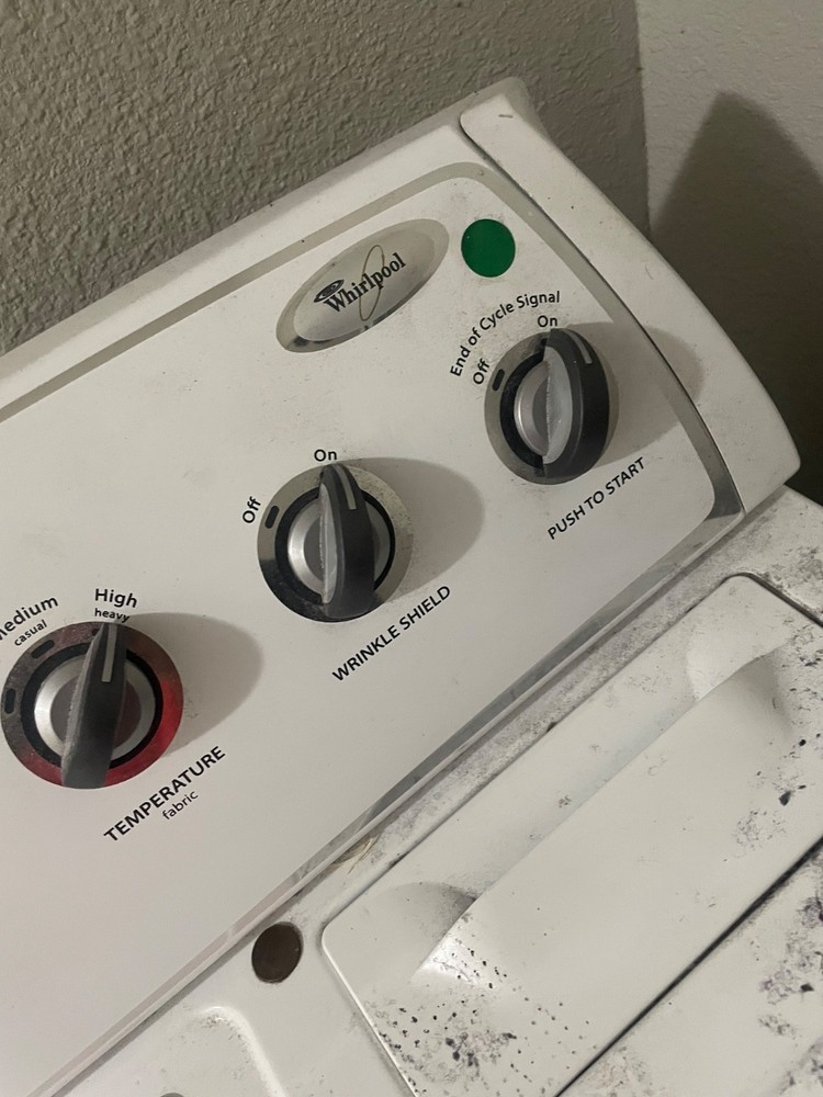 Whirlpool side by side washer and dryer