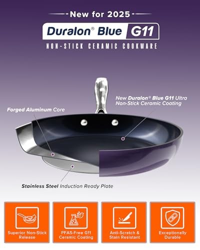 NUWAVE LUX 13-PIECE PREMIUM COOKWARE COLLECTION - EGGPLANT