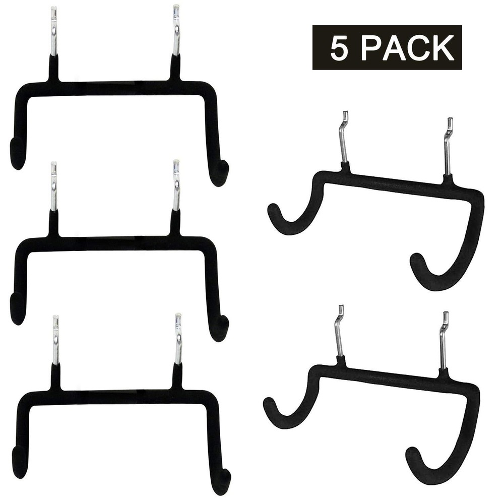 5PCS Pegboard Drill Holder Pegboard Double Hooks Drill Hook for Drill